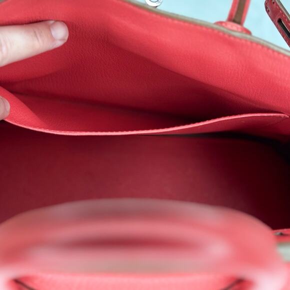 Hermes Birkin 30 Rose Jaipur Stamp square R (2014) with COA and dust bag - Picture 9 of 16